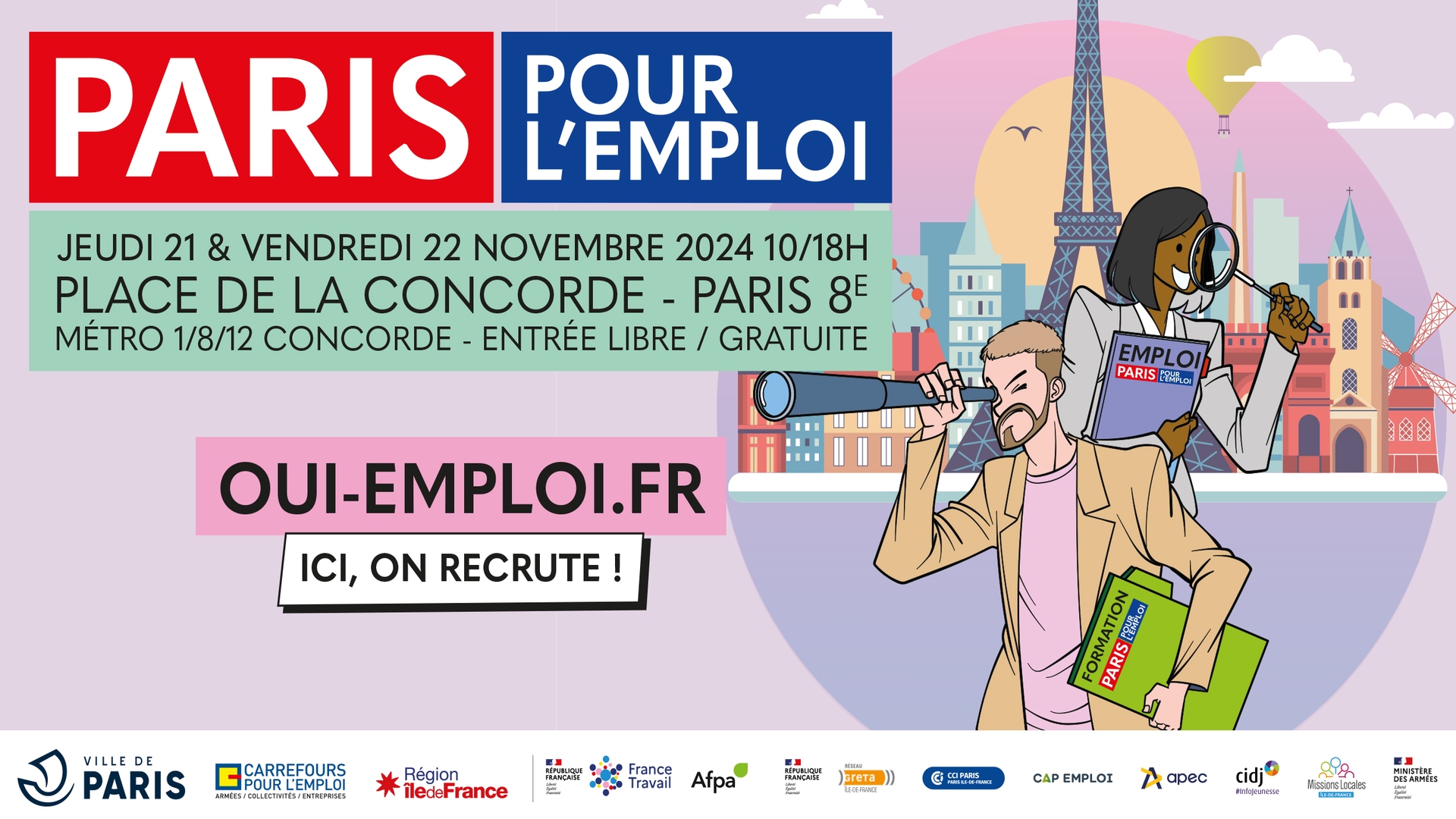 Paris pour l’emploi 2024 : Ici, on recrute toujours et encore !